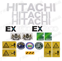 สติ๊กเกอร์รถขุด Hitachi EX-5 EX120-5 EX200-5 EX200-2ทั้งสติกเกอร์รถ EX200-3ตกแต่งสติกเกอร์ติดรถยนต์