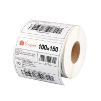 กระดาษความร้อน100x150  (1 กล่อง 18ม้วน 9000แผ่น) Thermal paper  สติ๊กเกอร์บาร์โค้ด 100*150  กระดาษปริ้นบาร์โค้ด T150-18 #กระดาษใบเสร็จ #สติ๊กเกอร์ความร้อน #กระดาษสติ๊กเกอร์ความร้อน   #กระดาษความร้อน  #ใบปะหน้า