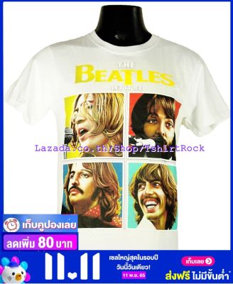 เสื้อวง THE BEATLES เดอะบีเทิลส์ ไซส์ยุโรป เสื้อยืดสีขาว วงดนตรีร็อค เสื้อร็อค  BTL8141 ส่งจากไทย