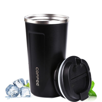 Thermal Cup Beer with Lid Coffee Mug Cooler Thermo Bottle Tumbler Stainless Steel Portable Car Vacuum Flask Leak Proof Drinkware