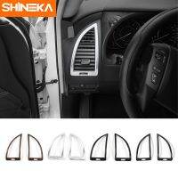 【hot】 SHINEKA Interior Air conditioning Vent Trim Outlet Cover Frame for Patrol Y62 2017 Car Accessories 2pcs