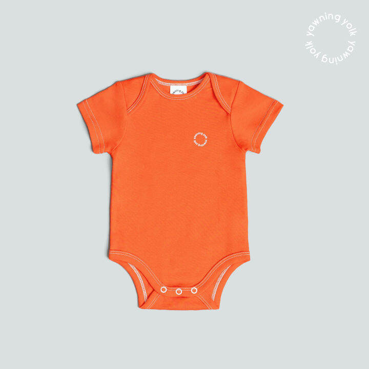 Bodysuit in Organic Cotton Vibrant Orange Lazada PH