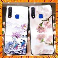 เคส vivo Y15 2020 เคสกระจกนิรภัย Y19 Y11 2019 วีโว่ เคสนุ่มขอบเต็มtpu กระจกเงา case glassบุคลิกภาพบัวจิตรกรรม&amp;-&amp;*-&amp;-&amp; กรณีสินค้ามีสี ไซท์ เบอร์รบกวนลุกค้าทักมาสอบถามหรือเเจ้งที่เเชทก่อนสั่งสินค้าด้วยนะคะ