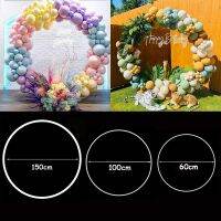 60/80/100/150cm Balloon Round Arches Garland Stand Holder Wedding Flower Wreath Hoop Baby Shower Birthday Party Decor ball Frame