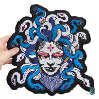 Medusa Large Back Patch for Custom Biker Vest