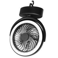 Portable Fan Rechargeable, 3000MAh Battery Operated Desk Fan Clip on Fan with LED Light, 360° Rotation USB Small Fan