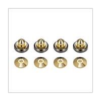 4 Set Golden-Plated Speaker Spikes Anti-Slip Speaker Shock-Absorbing Feet Speaker Stands CD Subwoofer Amplifier Turntable Isolation Feet