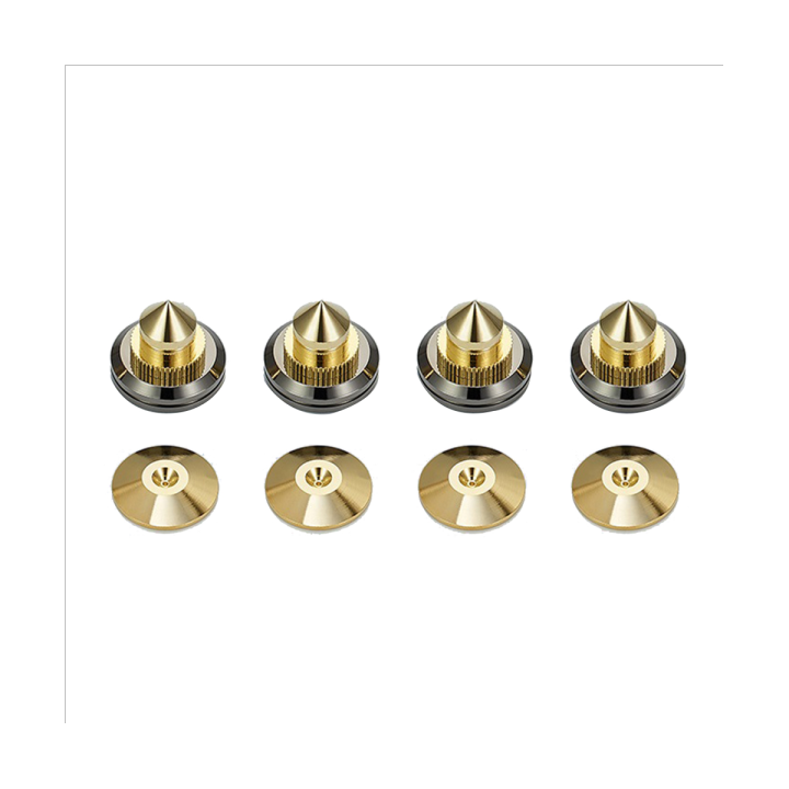 4 Set GoldenPlated Speaker Spikes AntiSlip Speaker ShockAbsorbing