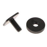 Metal 1/4 39; 39;-20 Tripod Mount Screw to Flash Camera Hot Cold Shoe Adapter with 1/4 inch Adjusted Nut - Black