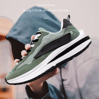 Autumn Trendy Casual Shoes Men Chunky Sneakers Platform Lace Up Stylish Mixed Color Breathable Male Tenis Footwear