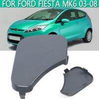 【☊HOT☊】 sushuang กันชนหน้า Abs สีเทาตะขอลากจูงตัวยึดด้านหน้าสำหรับ Ford Fiesta 2003-2008