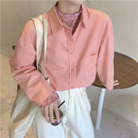 HziriP Casual Oversize High Street Tops All Match Stylish Office Lady Vintage Outwear Clothe Chic Brief Loose Retro New Shirts