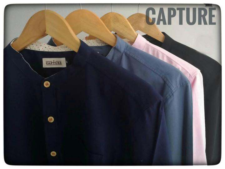 capture-shirt-เสื้อเชิ้ตผู้ชาย-แขนยาวคอจีน-สีเทาอากาศ-มีถึงอก-48-นิ้ว