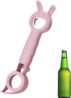 ❉∋✶ 1Pack Bottle Opener Cute 4 in 1 Multifunction Jar Can Beer Bottle Opener Cute Bear Bottle Opener Canning Jar Opener Bottle Op