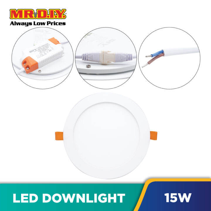 (MR.DIY) LED Slim Downlight 15Watt Lazada