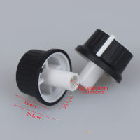 QIAN 2PCS 25*25.5MM Rubber Half Shaft Knob Potentiometer Rotary Encoder Volume Switch