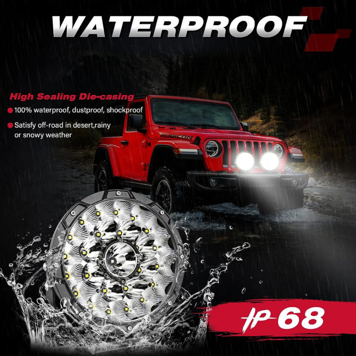 offroadtown-9inch-round-led-offroad-lights-osram-light-bar-super-bright-long-distance-driving-lights-bumper-lights-with-dt-connector-wiring-harness-kit-for-trucks-jeep-pickup-utv-atv-car-suv-9-inch