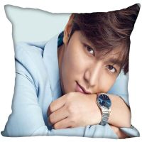 ปลอกหมอนผ้าซาตินนุ่มทรงสี่เหลี่ยมมีซิป lee min ho 20