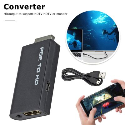 Chaunceybi PS2 to 480I/576I/480P Audio Video Converter with 3.5mm Output for All Display Modes Game Console Connectors