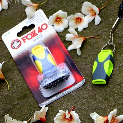FOX 40 Sharx Whistle With Lanyard Referee Whistle Wisel Pengadil Random Color Sound loud and clear penetrating power