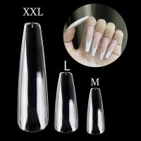 XXL Extra Long Coffin Fake Nails Tips Artificial Nails Full Cover Ballerina Super Long Fake Nails Gel X Capsule Manicure Tool