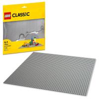 Plaque de base grise classique LEGO pour enfants dâge alth, ensemble de jouets de construction 11024, garçons et filles, 4 ans et plus, 1 pièce