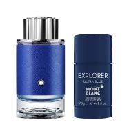 น้ำหอมผู้ชาย Montblanc -Explorer Ultra Blue EDP 100 ml + Deodorant stick 75 g