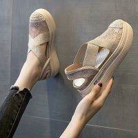 shenzhi Espadrilles รองเท้าแตะเปิดนิ้วเท้า + สายรัดข้อเท้า H18 (4685)