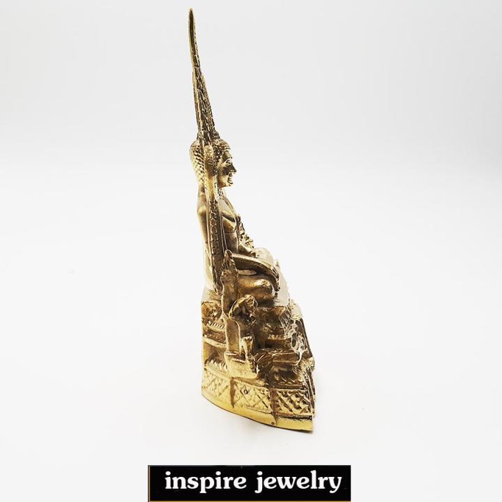inspire-jewelry-พระพุทธชินราชพระพุทธชินราช-หล่อทองเหลืองทั้งองค์-ขนาดกลาง-ฐานกว้าง-8-cm-ความสูง-12cm-ได้รับการยกย่องให้เป็นหนึ่งในประติมากรรมพุทธศิลป์ชั้นสูงสุดของเมืองไทย-หากพูดถึงพระพุทธรูปที่มีพุทธ