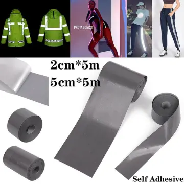 5M Reflective Strip Sticker 2-5cm Heat Transfer Reflective Tape For DIY  Clothing Bag Shoes Iron on Safety Clothing Supplies - AliExpress