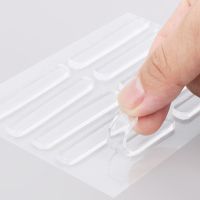 8Pcs/set Silicone Anti-collision Door Sticker Silent Door Handle Anti-collision Sticker Refrigerator Door Buffer Strip Adhesives  Tape