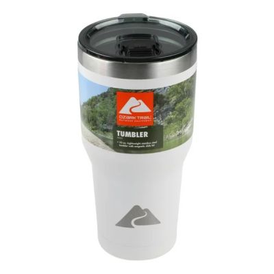 Ozark Trail 32 oz Vacuum Insulated Stainless Steel Tumbler-White