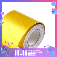 ?【Lowest price】LANG 1ม้วนกาวสะท้อนแสงสีทองความร้อนสูง SHIELD Wrap TAPE 5M X 5M