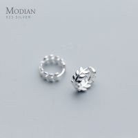 【YD】 Modian Fashion Round Hoop Earrings Classic Real 925 Sterling Jewelry   Female Anniversary