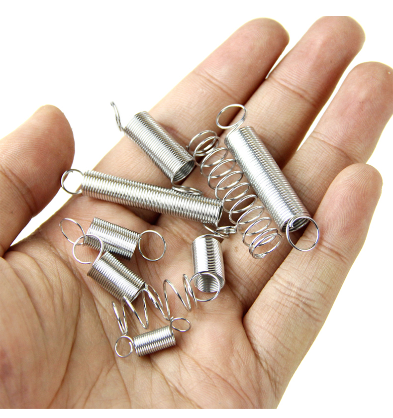 10PCS 15mm Stainless Steel small Tension Springs With Hooks For Tensile DIY C P3 