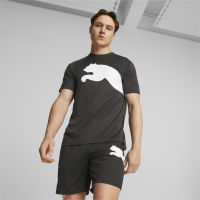 PUMA TRAINING - เสื้อยืดออกกำลังกายผู้ชาย Train All Day Big CAT สีดำ - APP - 52386301