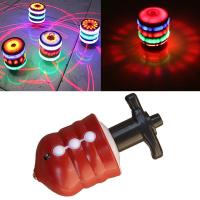 【DT】 Colorful Flash Luminous Music Gyro Kids Imitation LED Light Spinning Top Laser Music Gyroscope Lights Toys Adult Relief Stress  hot