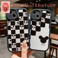 -พร้อมส่งในไทย-เคสซิลิโคน สกรีนลายการ์ตูน หนู ตาราง ขาวดำ TPU นิ่ม ใช้สำหรับ7/8/11/12/13ทุกรุ่น #1012