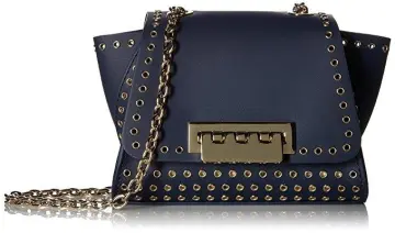 Zac Posen Zac Eartha Mini Chain Leather Shoulder Bag In Pink