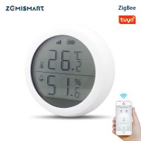 【SALE】 tpcnmw Zemismart Tuya Zigbee เซ็นเซอร์อุณหภูมิและความชื้นพร้อมหน้าจอ LCD แบบเรียลไทม์ Smart Home การเชื่อมโยงอัจฉริยะ