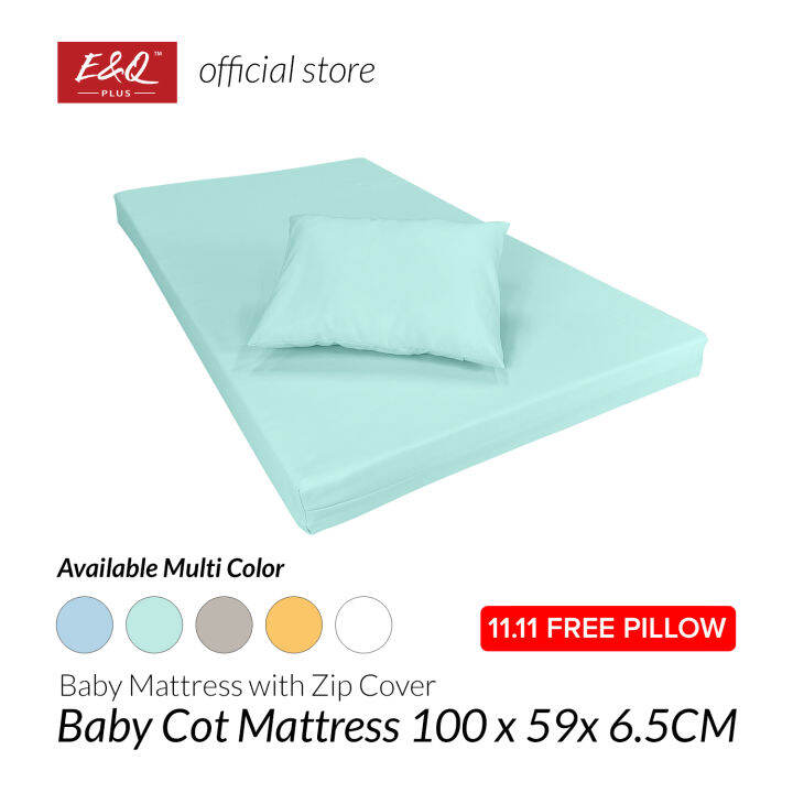 ENQ Baby Cot Mattress / Baby Cot Tilam / Color Zip Cover 100CM x 59CM x