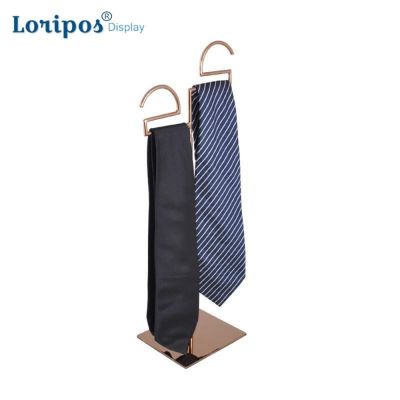 Men Cabinet Tie Display Stand Metal Necktie Storage Shelf Table Organizer Props Tie Hanging Hook Stand Desk Scarf Display Rack