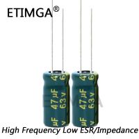 20PCS/LOT High Frequency Low Impedance 63V 47UF Aluminum Electrolytic Capacitor Size 6*12mm 47UF 20% WATTY Electronics