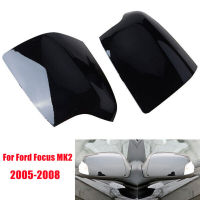 สำหรับ Ford Focus MK2 2005-2008เปลี่ยนกระจกมองหลังด้านข้างฝาครอบปีกหมวกประตูด้านนอกด้านหลังดูกรณี Trim Gloss Black