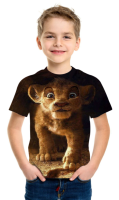 [Tsdopn34gpt]   Unisex Top Dropship Kawaii Simba And Nala The Lion King Short Sleeve Print Clothing Children T-Shirt Harajuku Graphic Summer New 09