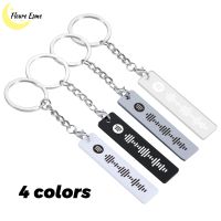 Custom Spotify Code Keychain Music Scan Code Key Chain Acrylic Transparent Keychain Personalized Engraved Spotify Code Keychains