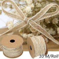 10M/Roll Jute Burlap Rolls Hessian With Rustic Wedding Decoration Crafts