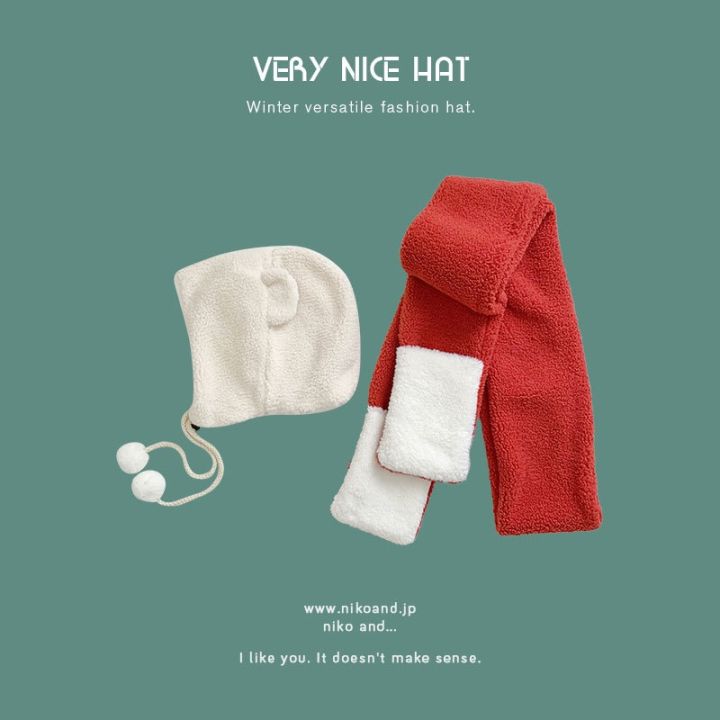 cod-hat-scarf-gloves-three-piece-one-piece-cap-korean-warm-earmuffs