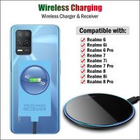 Qi ไร้สายชาร์จสำหรับ OPPO Realme 6 7 8 9 Pro 6i 7i 8i 9i Wireless Charger Mount ตัวรับสัญญาณ USB อะแดปเตอร์ Type-C