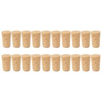 20Pcs/Lot Natural Wood Corks Wine Stopper Wood Bottle Stopper Cone Type Wine Bottle Corks Plug Sealing Cap Beer Bottle Corks